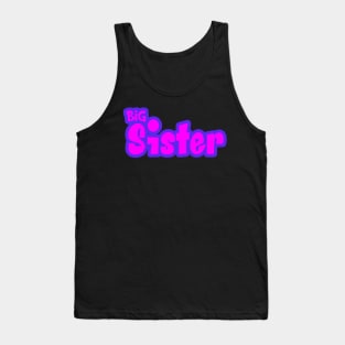 Big Sis Older Sister Siblings Family Tank Top